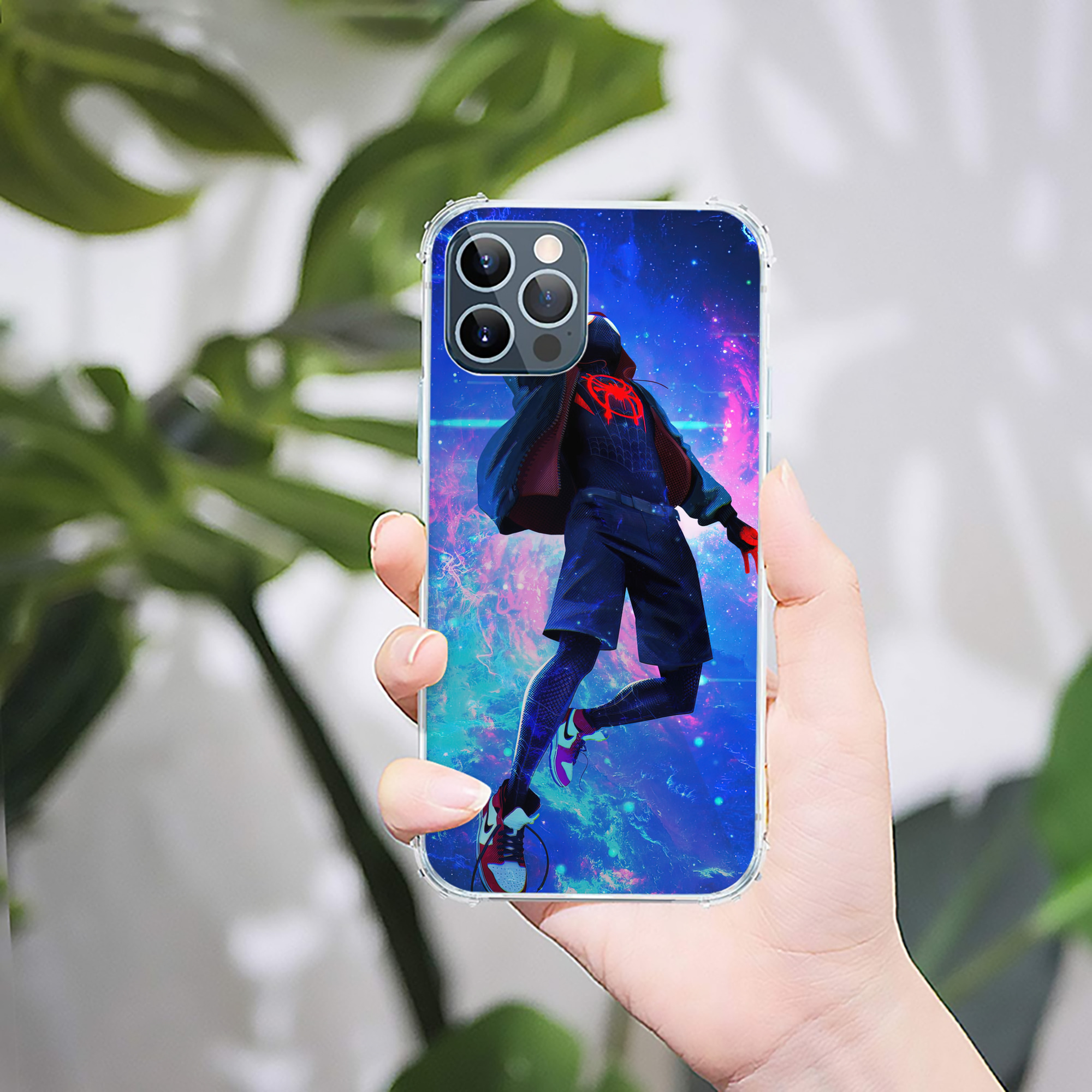 （画像用） Spider Man スパイダーマン 【iPhone 12シリーズ対応】透明スマホケース（クリアソフトケース）